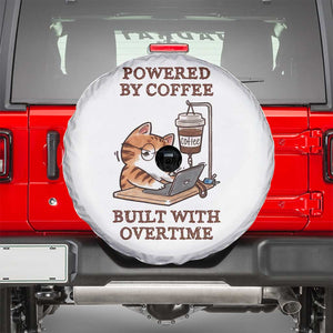 Funny Cat Drinking Coffee Spare Tire Cover I Dont Care What Day It Is Its Early I Want Coffee TS14 White Print Your Wear
