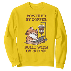 Funny Cat Drinking Coffee Sweatshirt I Dont Care What Day It Is Its Early I Want Coffee TS14 Daisy Print Your Wear