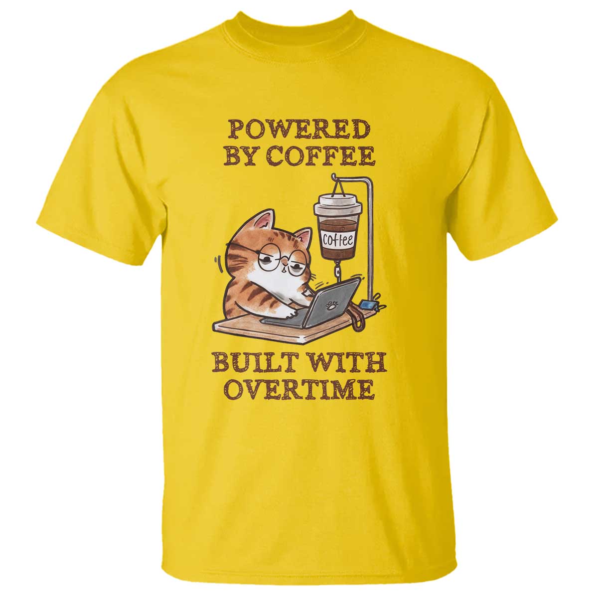 Funny Cat Drinking Coffee T Shirt I Dont Care What Day It Is Its Early I Want Coffee TS14 Daisy Print Your Wear