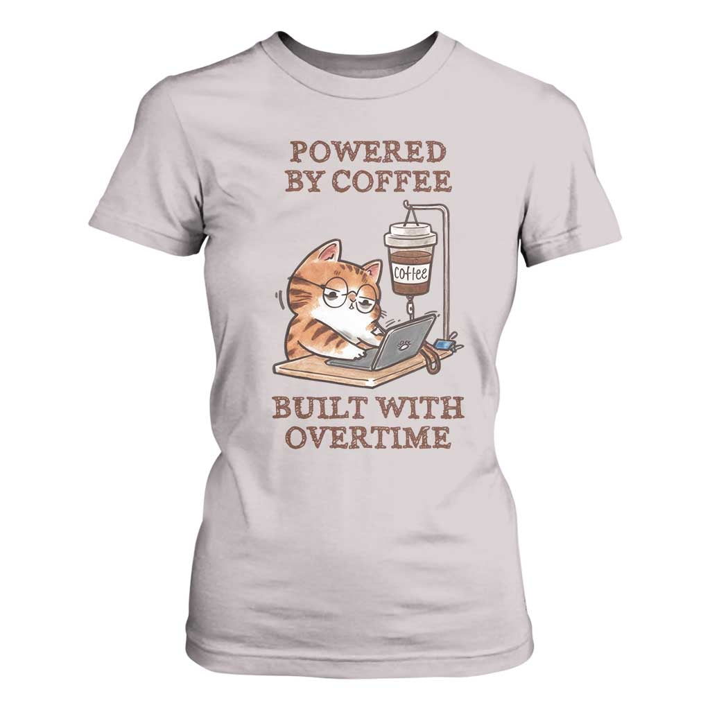 Funny Cat Drinking Coffee T Shirt For Women I Dont Care What Day It Is Its Early I Want Coffee TS14 Ice Gray Print Your Wear