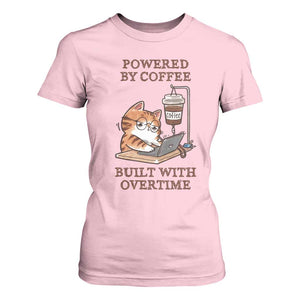 Funny Cat Drinking Coffee T Shirt For Women I Dont Care What Day It Is Its Early I Want Coffee TS14 Light Pink Print Your Wear