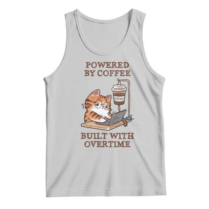 Funny Cat Drinking Coffee Tank Top I Dont Care What Day It Is Its Early I Want Coffee TS14 Ash Print Your Wear
