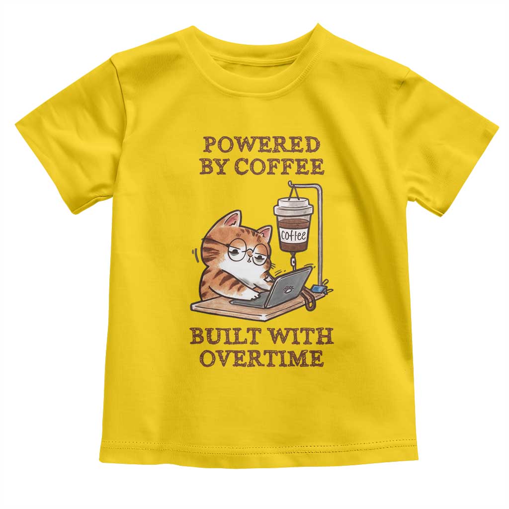 Funny Cat Drinking Coffee Toddler T Shirt I Dont Care What Day It Is Its Early I Want Coffee TS14 Daisy Print Your Wear