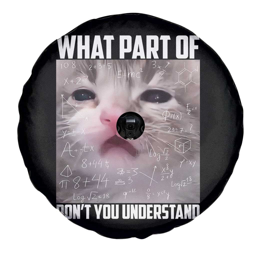 Funny Math Cat Lover Spare Tire Cover What Part Of Do Not You Understand TS14 Print Your Wear
