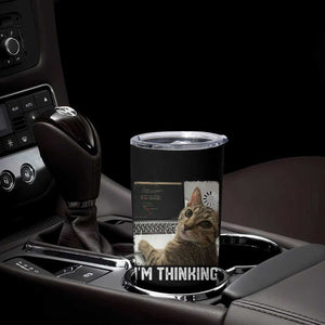 Tech Support Cat Tumbler Cup I'm Thinking Funny Computer Engineer Coding Kitty TS14 Print Your Wear