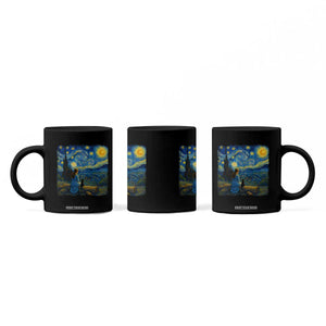 Cute Cat Starry Night Coffee Mug Kitty Lovers TS14 Print Your Wear
