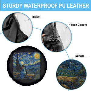 Cute Cat Starry Night Spare Tire Cover Kitty Lovers TS14 Print Your Wear