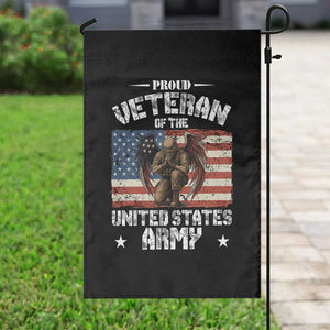 US Army Veteran Tribute Garden Flag American Flag Angel Soldier Memorial TS14 Print Your Wear