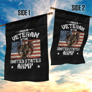 US Army Veteran Tribute Garden Flag American Flag Angel Soldier Memorial TS14 Print Your Wear