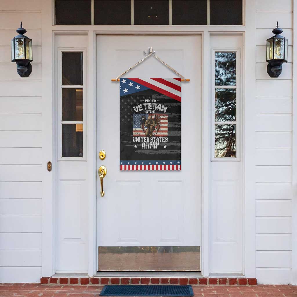 US Army Veteran Tribute Garden Flag American Flag Angel Soldier Memorial TS14 Print Your Wear