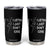 Funny Introvert Cat Tumbler Cup I Listen I Just Don't Care Sarcastic Kitty Lover TS14 Black Print Your Wear