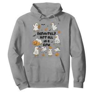 Funny Duck Ghost Halloween Hoodie Most Definitely Not All In A Row TS14 Sport Gray Print Your Wear