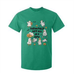 Funny Duck Ghost Halloween T Shirt For Kid Most Definitely Not All In A Row TS14 Irish Green Print Your Wear