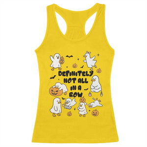 Funny Duck Ghost Halloween Racerback Tank Top Most Definitely Not All In A Row TS14 Daisy Print Your Wear