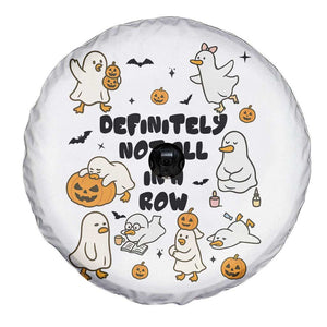 Funny Duck Ghost Halloween Spare Tire Cover Most Definitely Not All In A Row TS14 Print Your Wear