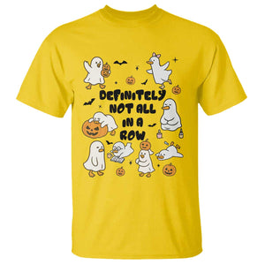 Funny Duck Ghost Halloween T Shirt Most Definitely Not All In A Row TS14 Daisy Print Your Wear