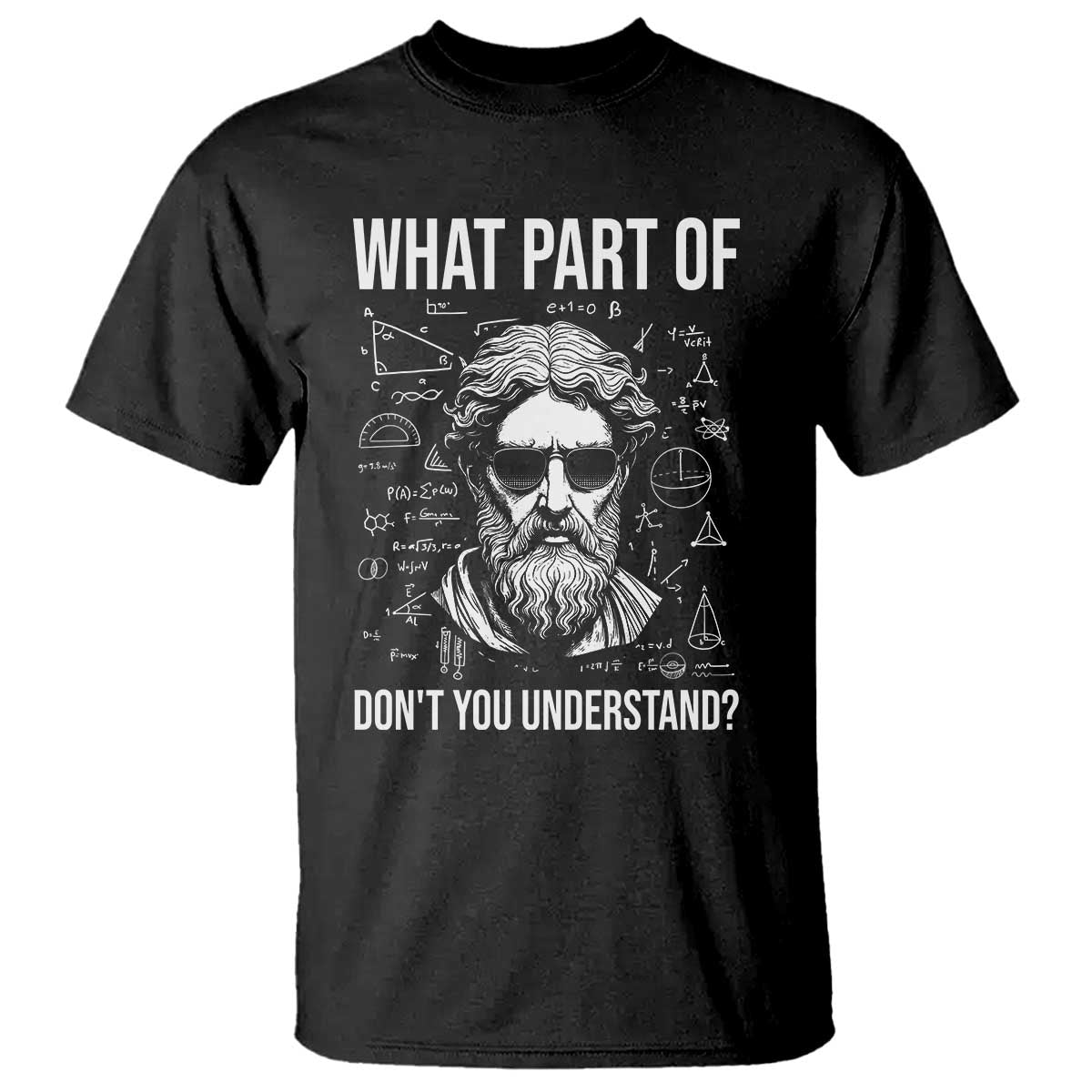 Funny Math Teacher T Shirt What Part Of Do Not You Understand TS14 Black Print Your Wear