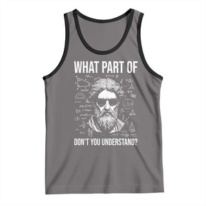 Funny Math Teacher Tank Top What Part Of Do Not You Understand TS14 Deep Heather Black Print Your Wear