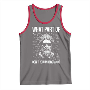 Funny Math Teacher Tank Top What Part Of Do Not You Understand TS14 Deep Heather Red Print Your Wear