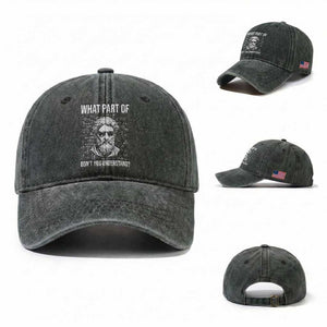 Funny Math Teacher Washed Cotton Baseball Cap What Part Of Do Not You Understand TS14 Washed Cap Universal Fit Dark Green Print Your Wear