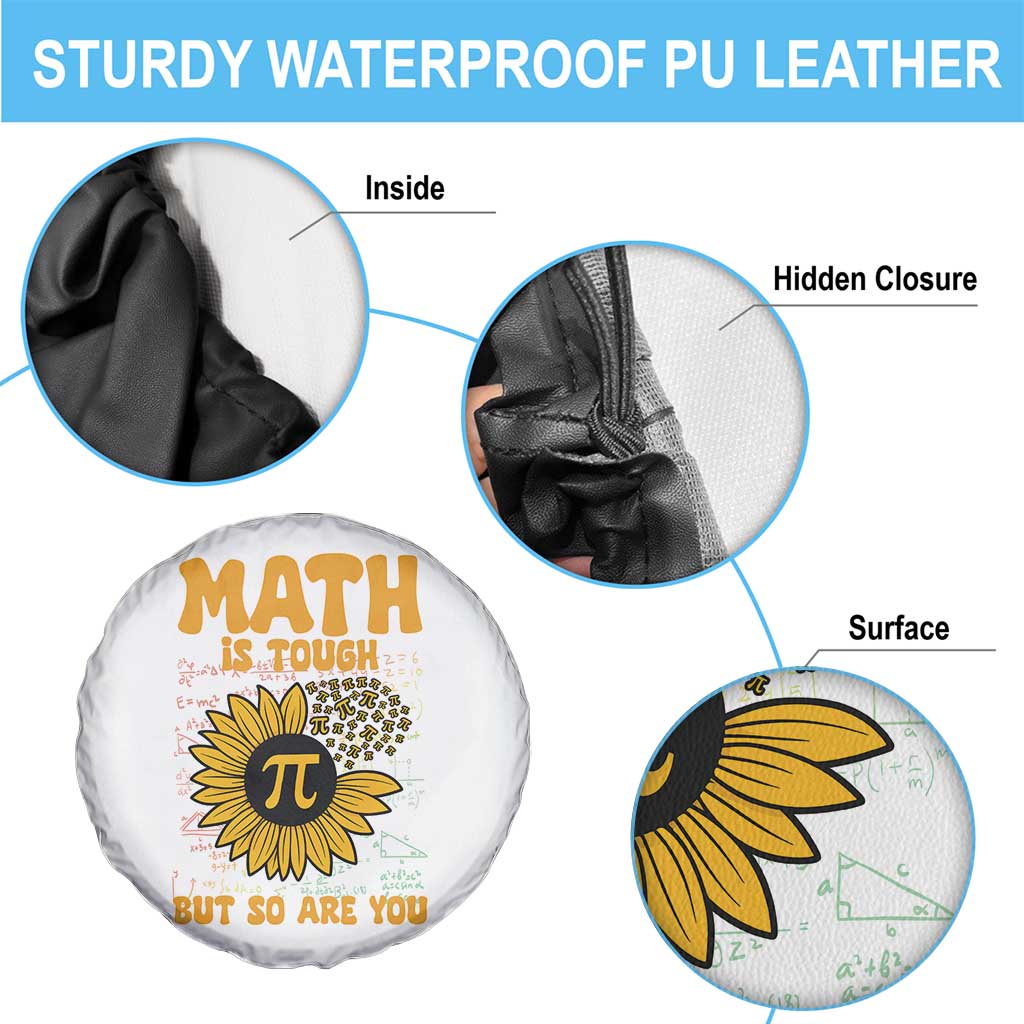 Funny Math Teacher Back To School Spare Tire Cover Math Is Tough But So Are You TS14 Print Your Wear