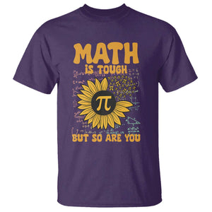 Funny Math Teacher Back To School T Shirt Math Is Tough But So Are You TS14 Purple Print Your Wear