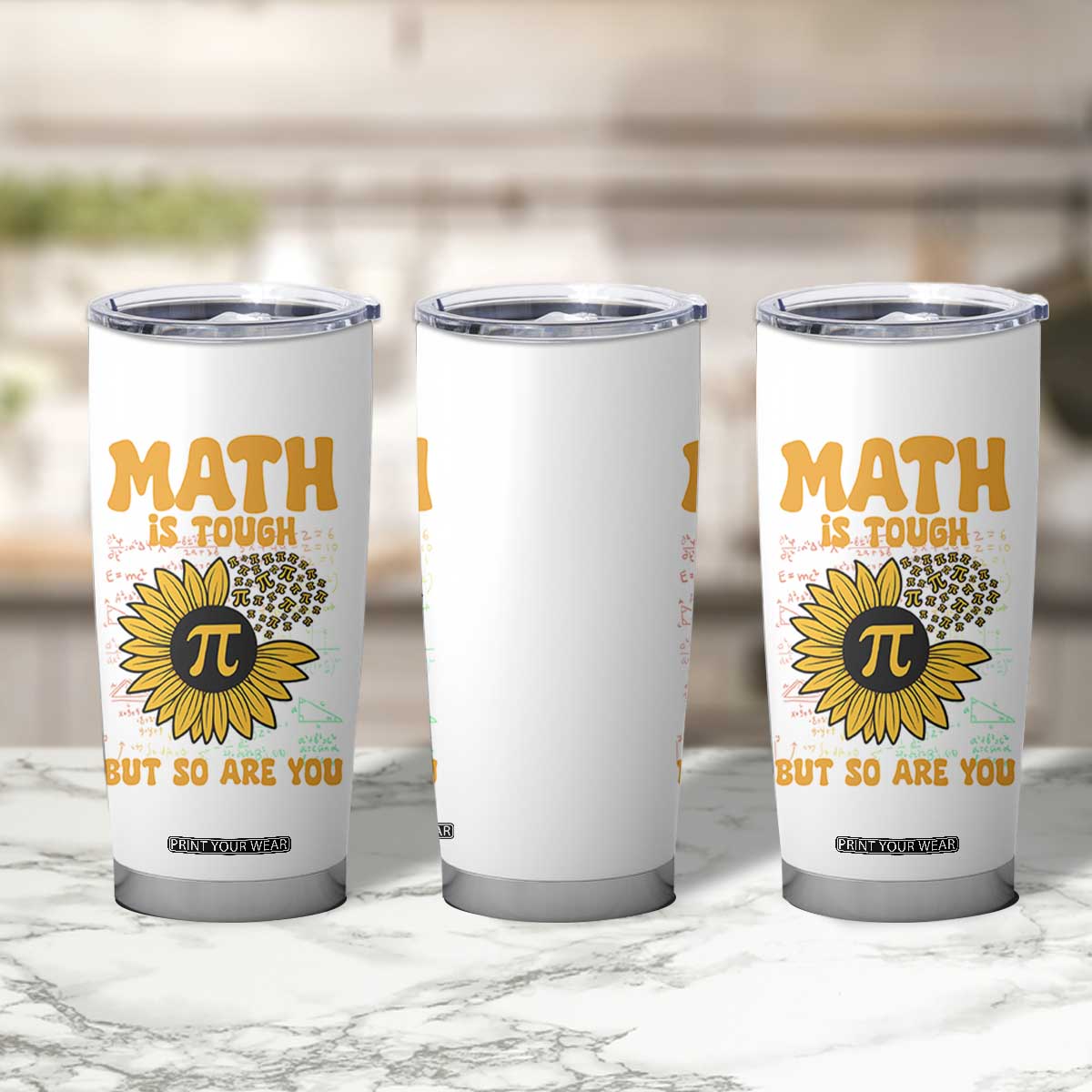 Funny Math Teacher Back To School Tumbler Cup Math Is Tough But So Are You TS14 Print Your Wear