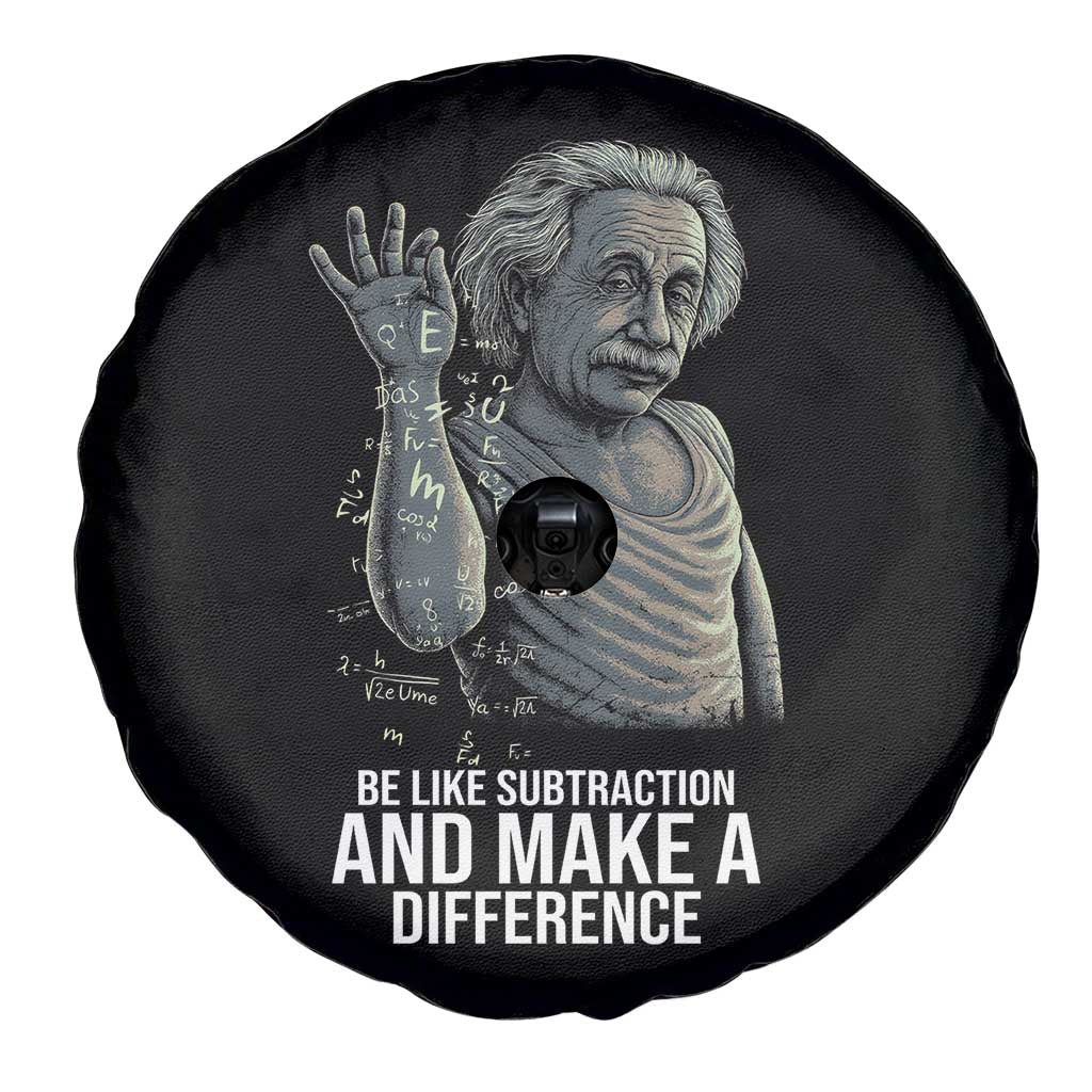 Funny Math Teacher Spare Tire Cover Be Like Subtraction And Make A Difference TS14 Print Your Wear