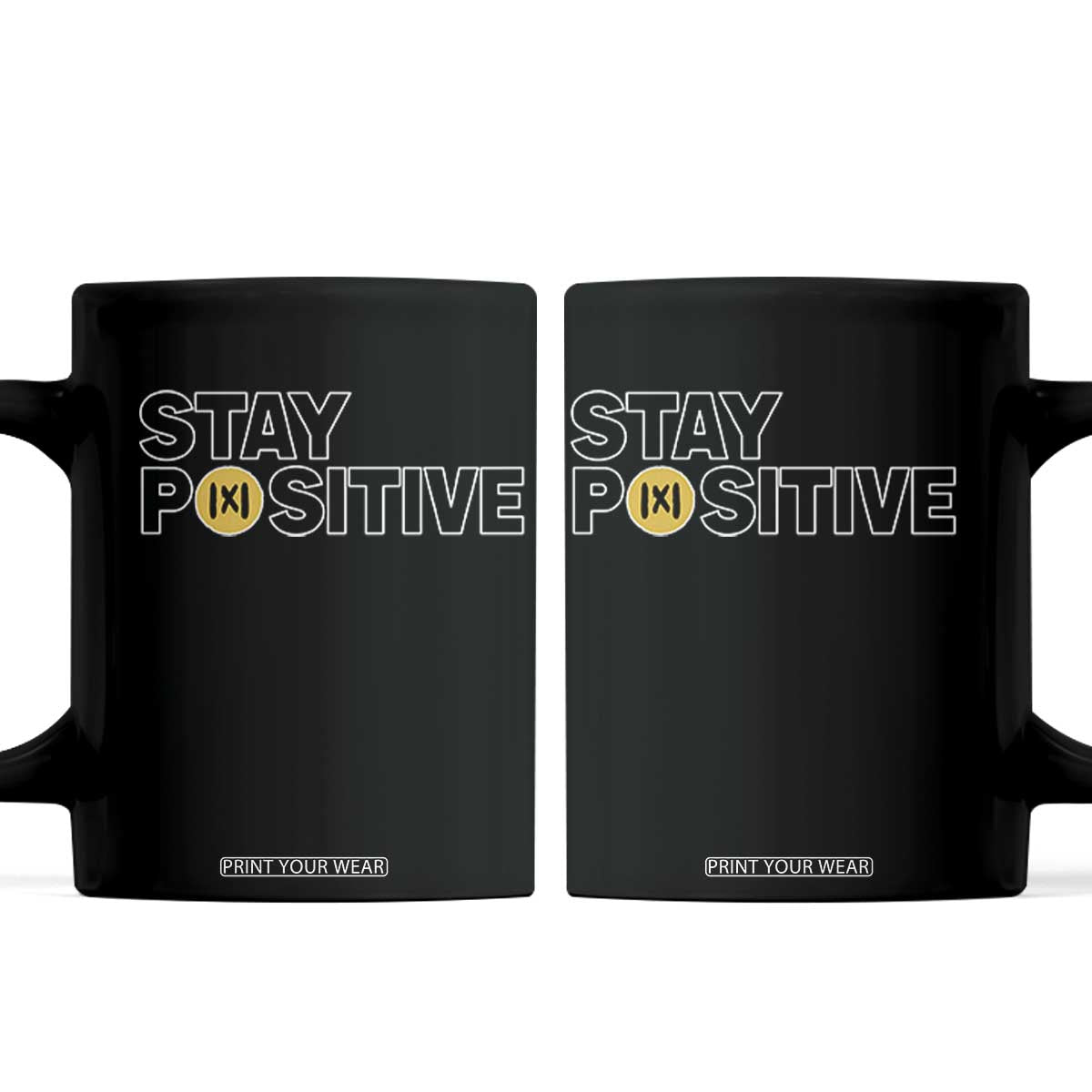 Funny Math Coffee Mug Absolute Value Stay Positive TS14 Black Print Your Wear