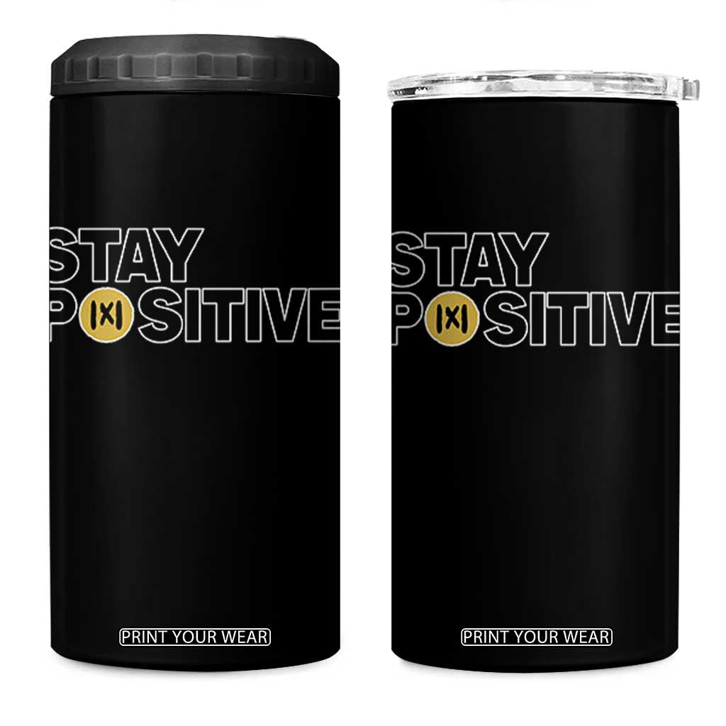 Funny Math 4 in 1 Can Cooler Tumbler Absolute Value Stay Positive TS14 One Size: 16 oz Black Print Your Wear