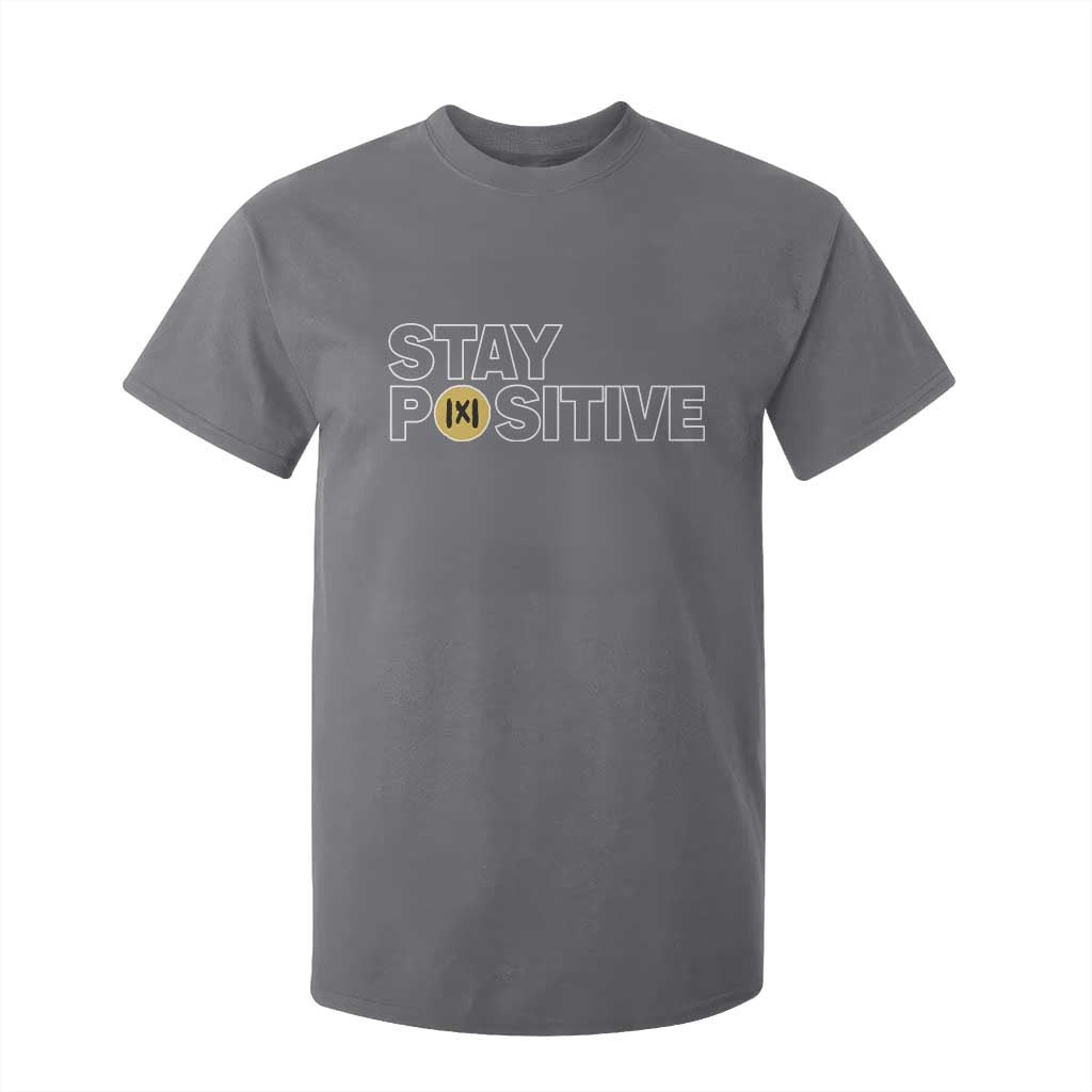 Funny Math T Shirt For Kid Absolute Value Stay Positive TS14 Charcoal Print Your Wear
