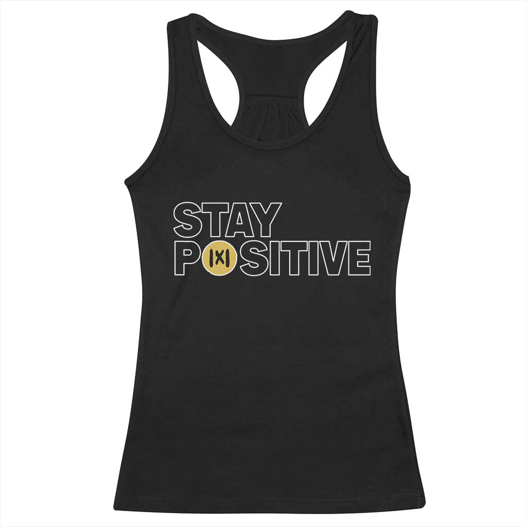 Funny Math Racerback Tank Top Absolute Value Stay Positive TS14 Black Print Your Wear