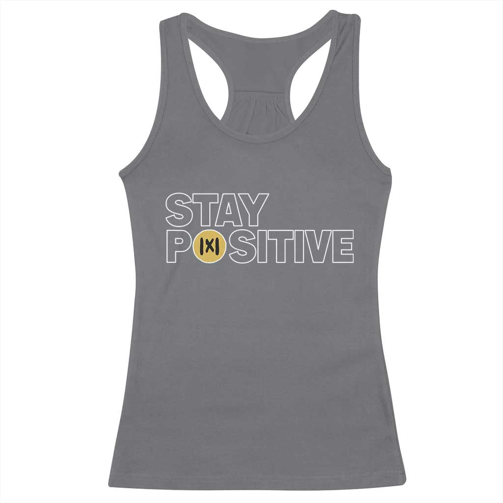Funny Math Racerback Tank Top Absolute Value Stay Positive TS14 Charcoal Print Your Wear