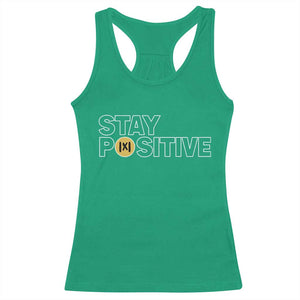 Funny Math Racerback Tank Top Absolute Value Stay Positive TS14 Irish Green Print Your Wear