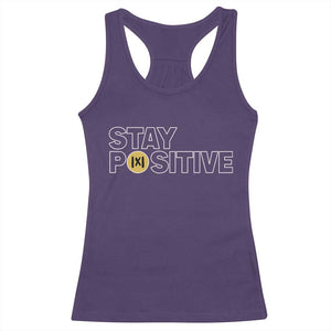 Funny Math Racerback Tank Top Absolute Value Stay Positive TS14 Purple Print Your Wear