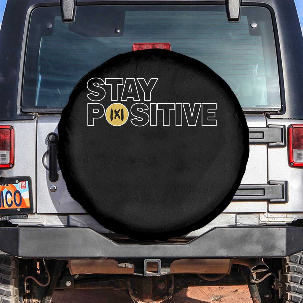 Funny Math Spare Tire Cover Absolute Value Stay Positive TS14 No hole Black Print Your Wear