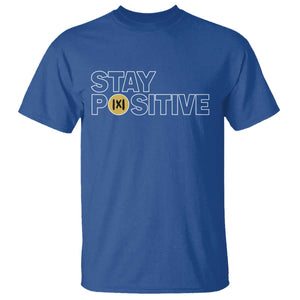Funny Math T Shirt Absolute Value Stay Positive TS14 Royal Blue Print Your Wear