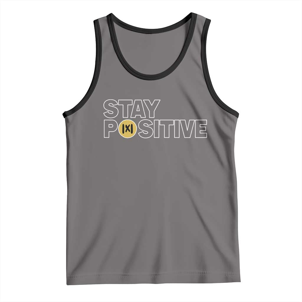 Funny Math Tank Top Absolute Value Stay Positive TS14 Deep Heather Black Print Your Wear
