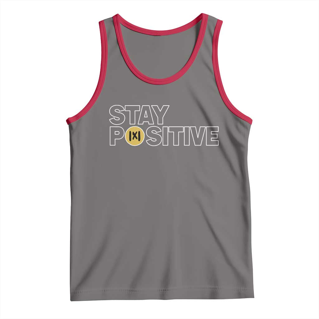 Funny Math Tank Top Absolute Value Stay Positive TS14 Deep Heather Red Print Your Wear