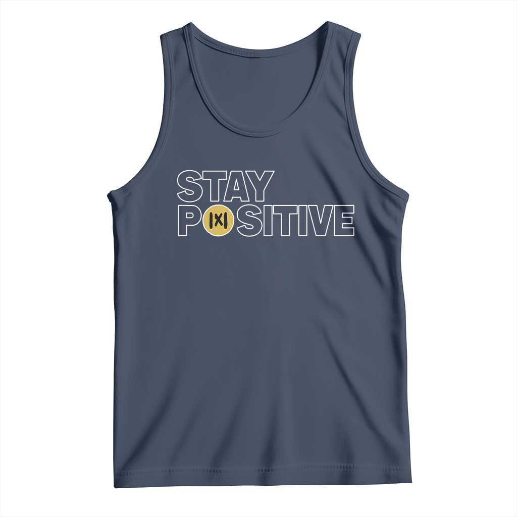 Funny Math Tank Top Absolute Value Stay Positive TS14 Navy Print Your Wear