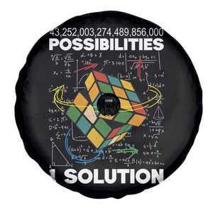 Funny Speed Cubing Spare Tire Cover One Solution Math Puzzle Cube TS14 Print Your Wear