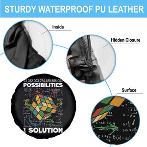 Funny Speed Cubing Spare Tire Cover One Solution Math Puzzle Cube TS14 Print Your Wear