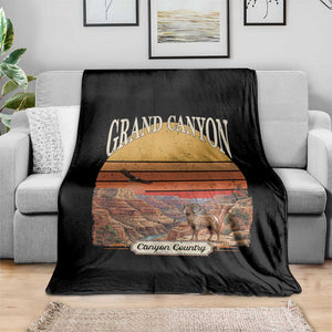 Grand Canyon Arizona 90s Desert Sunset Nostalgia Hiking Throw Blanket