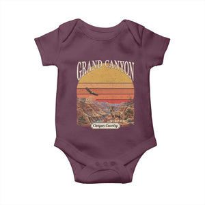 Grand Canyon Arizona 90s Desert Sunset Nostalgia Hiking Baby Onesie
