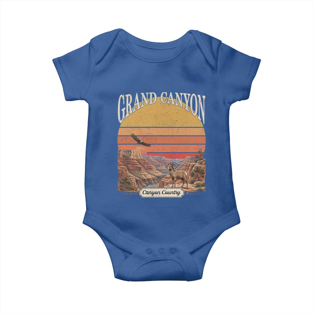 Grand Canyon Arizona 90s Desert Sunset Nostalgia Hiking Baby Onesie