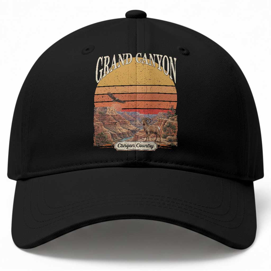 Grand Canyon Arizona 90s Desert Sunset Nostalgia Hiking Baseball Cap TS14 Print Your Wear