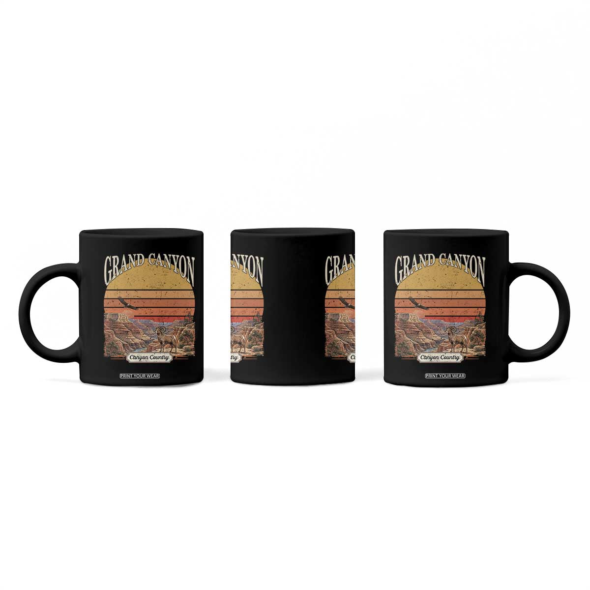 Grand Canyon Arizona 90s Desert Sunset Nostalgia Hiking Coffee Mug