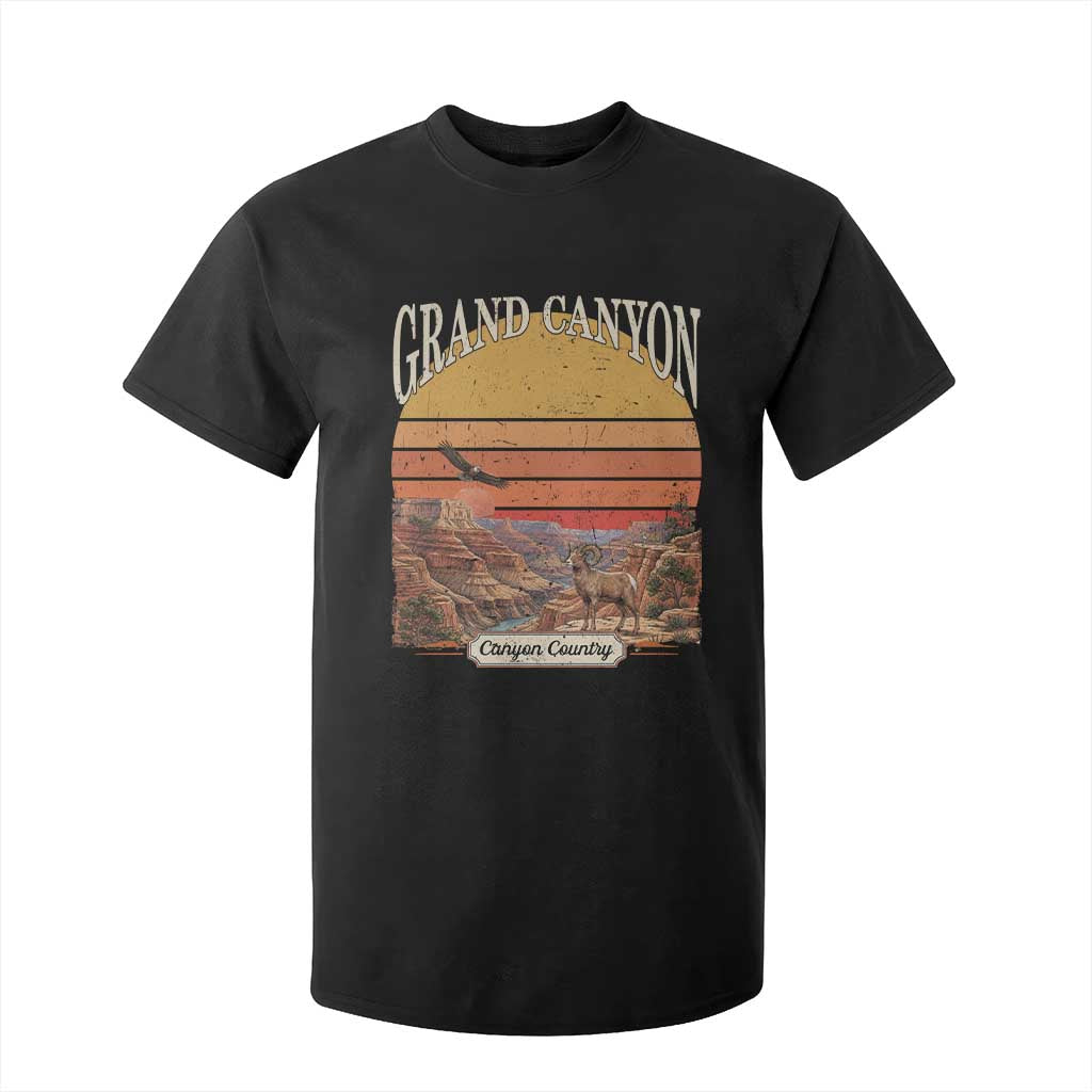 Grand Canyon Arizona 90s Desert Sunset Nostalgia Hiking T Shirt For Kid