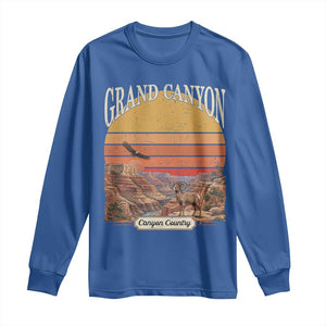 Grand Canyon Arizona 90s Desert Sunset Nostalgia Hiking Long Sleeve Shirt