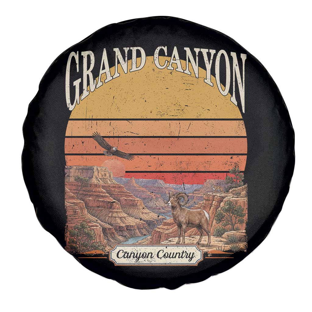 Grand Canyon Arizona 90s Desert Sunset Nostalgia Hiking Spare Tire Cover TS14 Print Your Wear